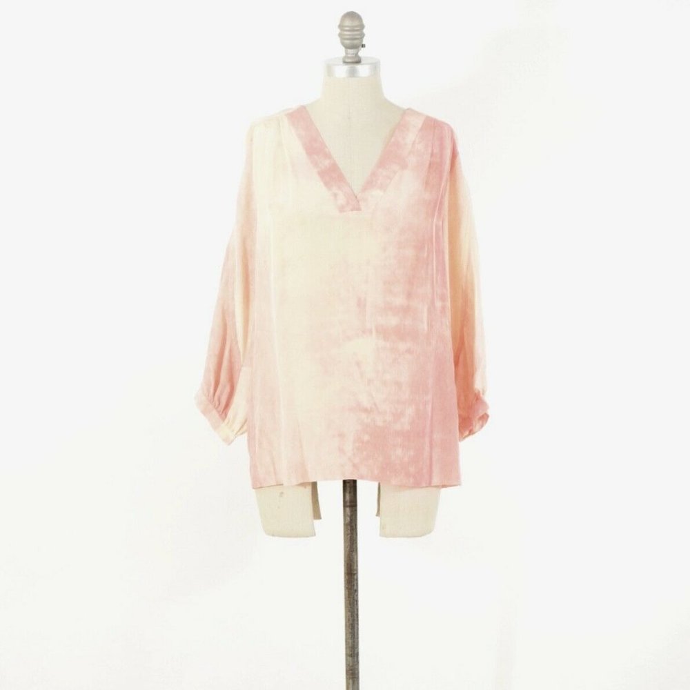 Diane von Furstenberg Neon Pink Silk Blouse